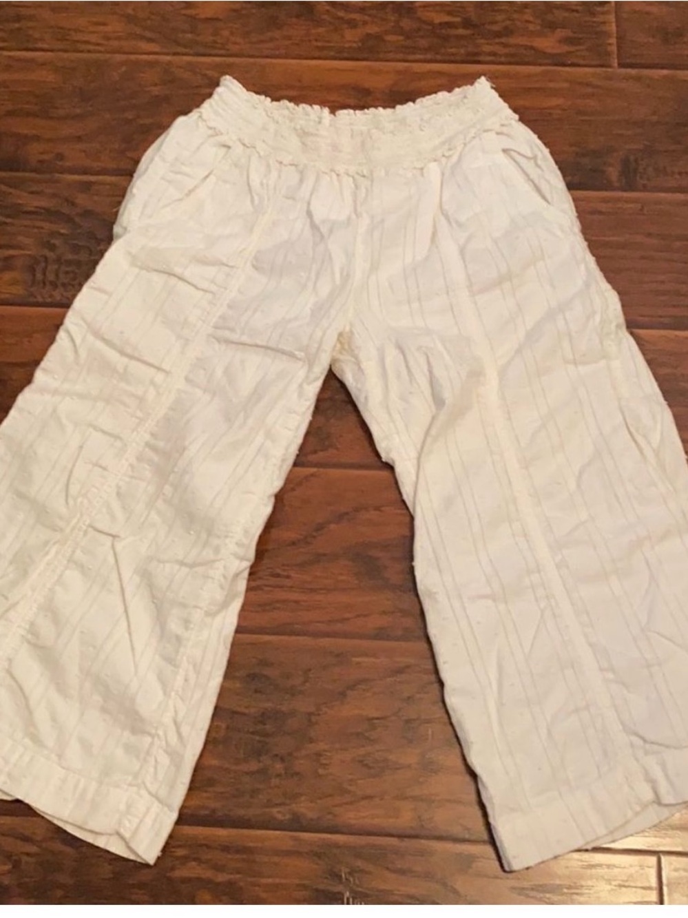 Anthropologie Monday Tuesday Wednesday Off White Cropped Pants Boho Modern